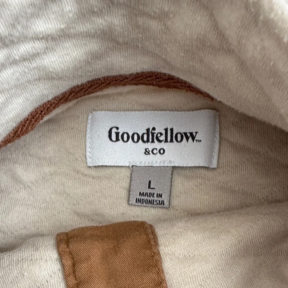 Goodfellow & Co Men’s Beige Quilted Turtleneck Sweater
